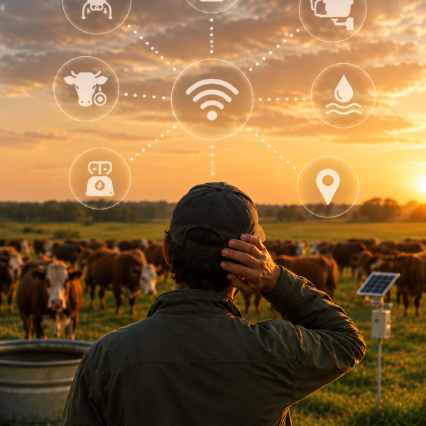 Conectividad inteligente al atardecer